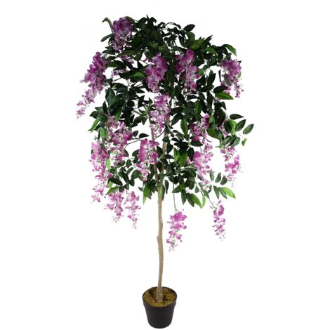 150cm Artificial Light Pink Purple Wisteria Tree (1/5)