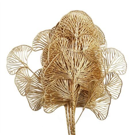 Pack of 6 x 65cm Golden Leaves Flower Arrangement Decoration (1/5)