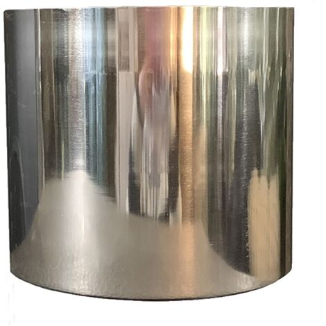 Metal Planter Plant Pot with Polished Silver Finish 20 x 18cm (1/5)