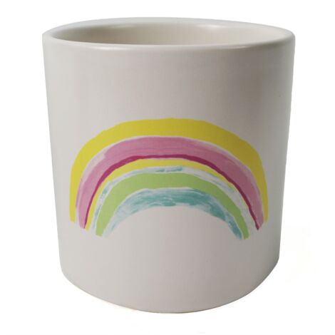 12cm Ceramic Rainbow Multicolour Ceramic Planter (1/4)
