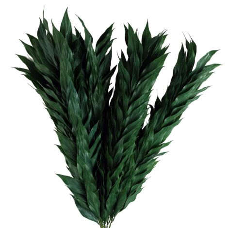 Pack of 6 x 100cm Artificial Plastic Decorative Leaf Spray (1/5)