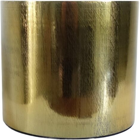 18cm Gold Etched Metal Planter by Leaf (1/3)
