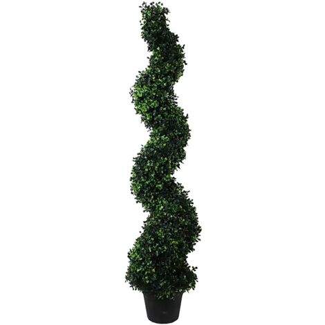 120cm Artificial Natural Boxwood Spiral Topiary (1/5)