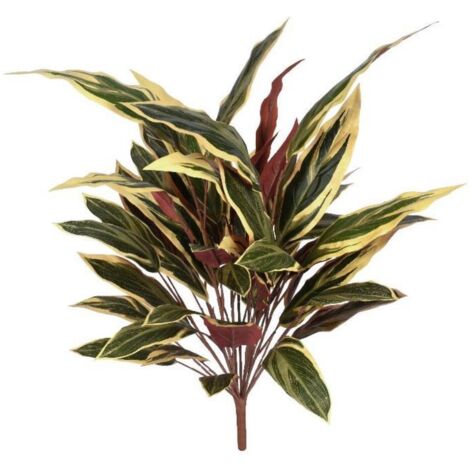 90cm Fire Retardant Caladium Bush with white edge x15w/49Lvs (1/2)