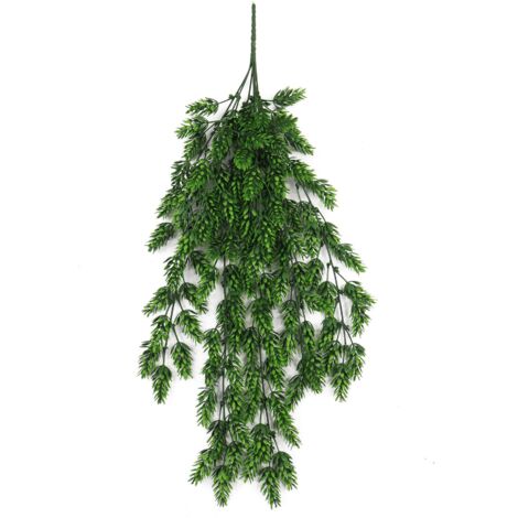 Hanging UV and Fire Resistant Artificial Clustered Fern Plant 128cm (1/3)