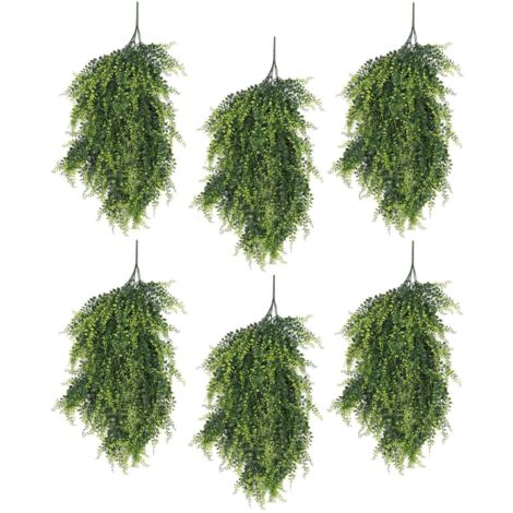 Pack of 6 x Hanging UV and Fire Resistant Artificial Foliage Plant 85cm (1/4)