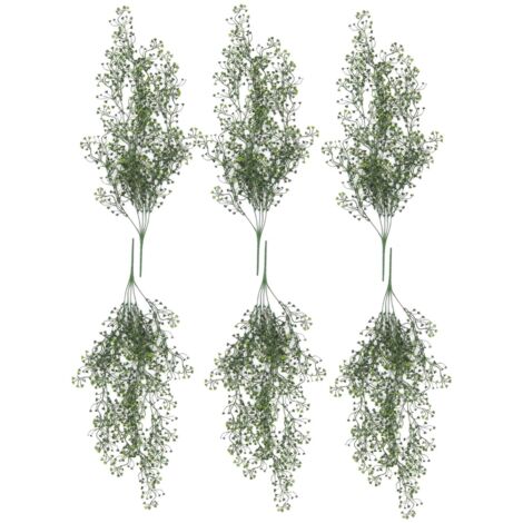 Pack of 6 x Hanging UV and Fire Resistant Artificial String Pearl Plant 75cm (1/4)