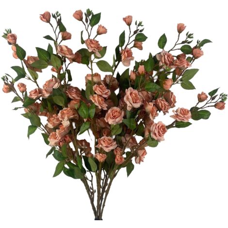 Pack of 6 x 90cm Artificial Pink Rose Stem (1/5)