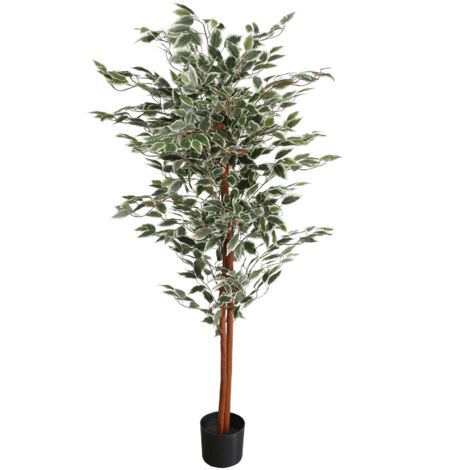 160cm Artificial Ficus with Natural Variegated Leaves (1/3)