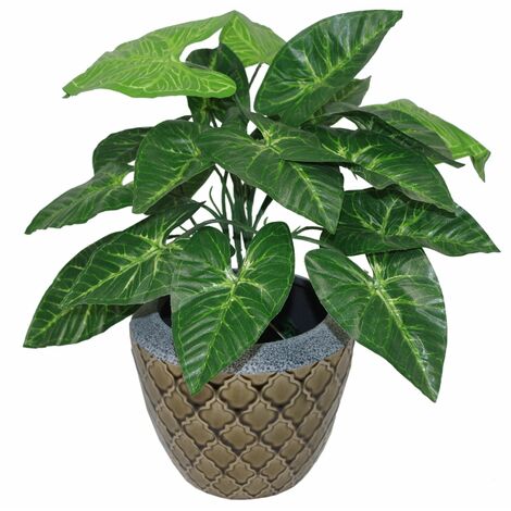 45cm Artificial Taro Plant - 45cm Dark Taro (1/5)