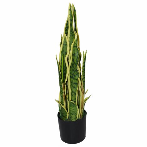 55cm Artificial Sansevieria Yellow Green Indoor Plant (1/2)