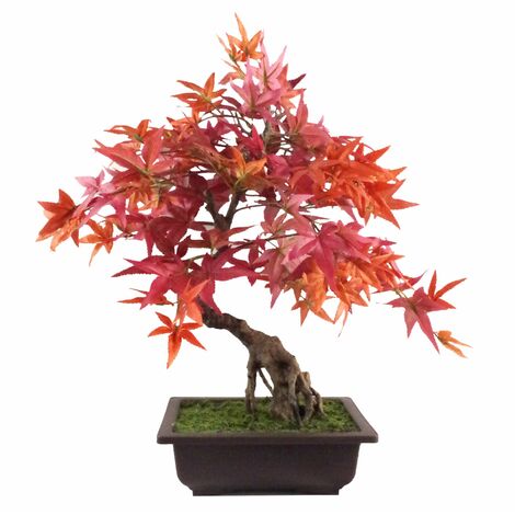 50cm Artificial Red Maple Bonsai Tree (1/4)