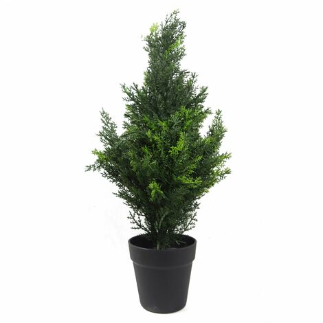 60cm Artificial Cedar Cypress Topiary UV Resistant (1/3)
