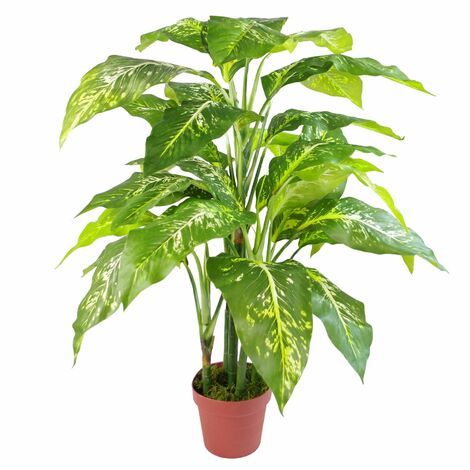 100cm Large Fox's Aglaonema (Spotted Evergreen) Tree Artificial Plant (1/5)