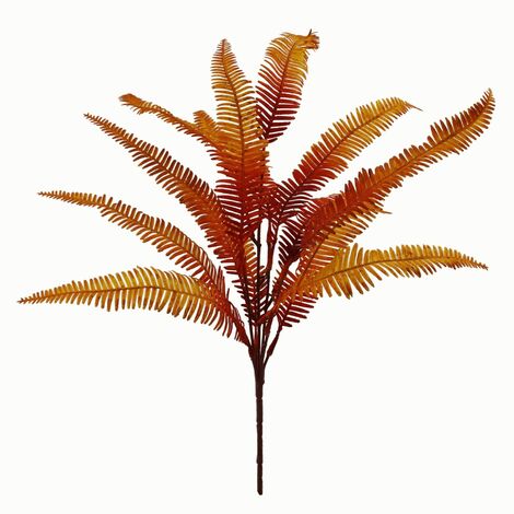 55cm Artificial Autumn Fern Bush Plant (1/5)