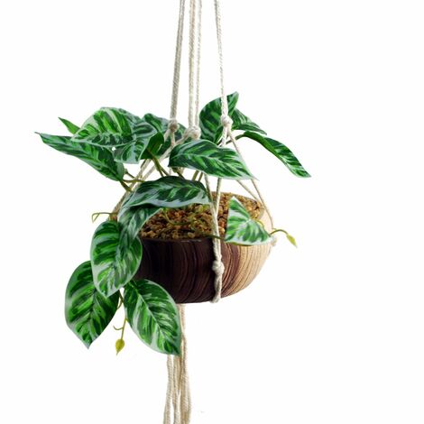 85cm Hanging Artificial Pothos Plant with Planter (1/3)