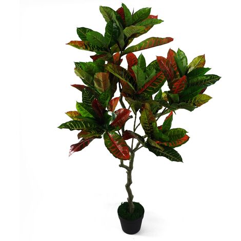 130cm Artificial Codiaeum Multicoloured House Plant (1/5)