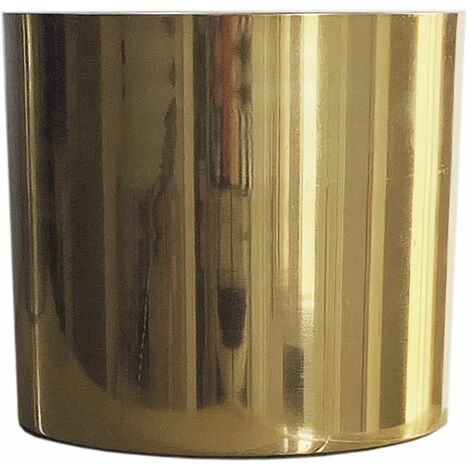 Leaf Metal Planter Plant Pot with Polished Gold Finish 20 x 18cm