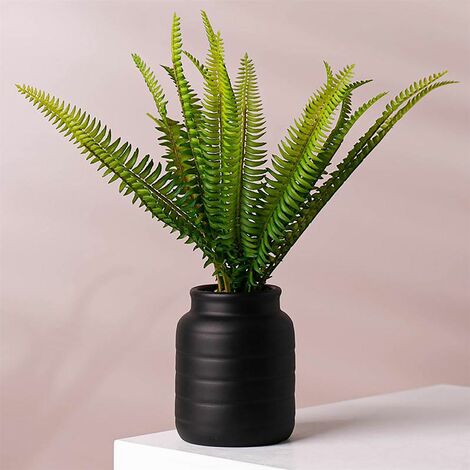 Black Vase Planter 13 x 13 x 14cm (1/5)