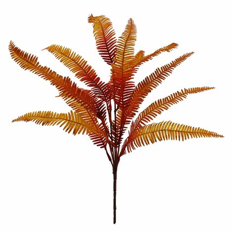 55cm Artificial Autumn Fern Bush Plant (1/5)