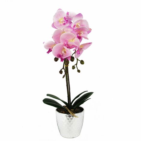 50cm Phalaenopsis Orchid Artificial - Light Pink Silver (1/4)