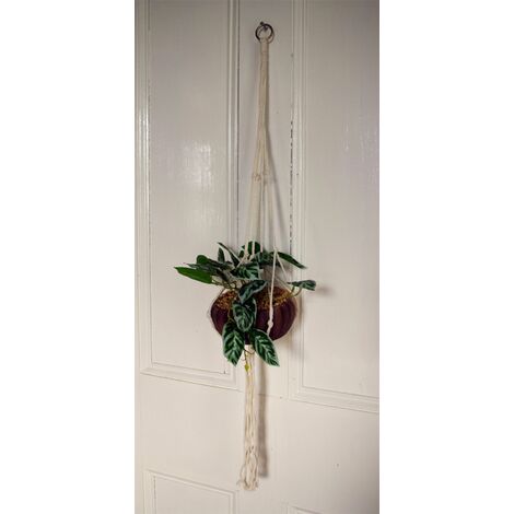 85cm Hanging Artificial Potted Pothos Plant with Planter (1/3)