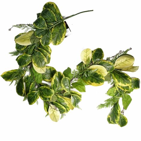 180cm Artificial Garland Hanging Trailing Golden Ficus Plant (1/4)