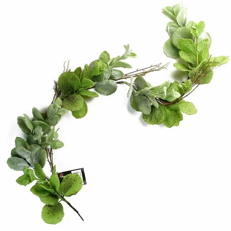 125cm Artificial Trailing Hanging Mint Leaf Garland Plant Realistic (1/4)