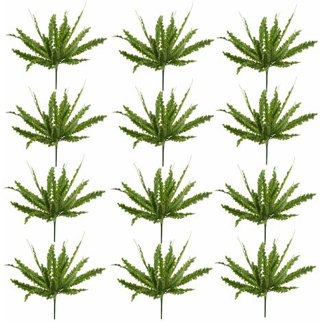 12 x 40cm Artificial Crocodile Fern Plant (1/5)