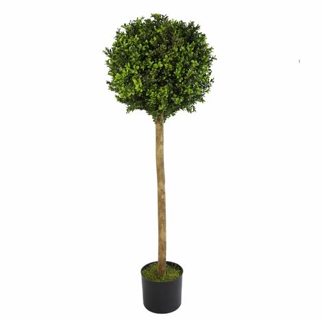 120cm (4ft) Artificial Boxwood Buxus Ball Topiary Tree