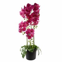110cm Large Pink Orchid Plant - Artifcial - 41 REAL TOUCH flowers