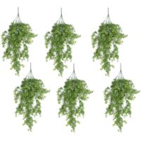 Pack of 6 x Hanging UV and Fire Resistant Artificial Forest Foliage Plant 81cm
