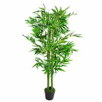 120cm (4ft) Fat Leaf Artificial Bamboo Plants Trees - XL