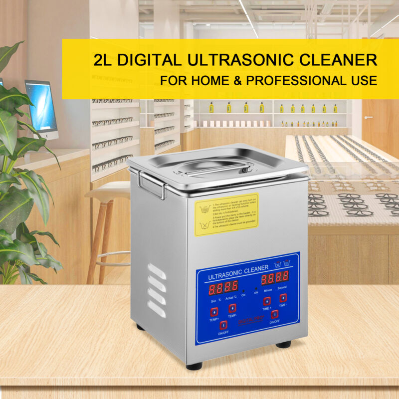 Limpiador ultrasónico para retenedor, limpiador ultrasónico profesional de  joyas de 30 W, temporizador de pantalla digital para dentaduras, protector