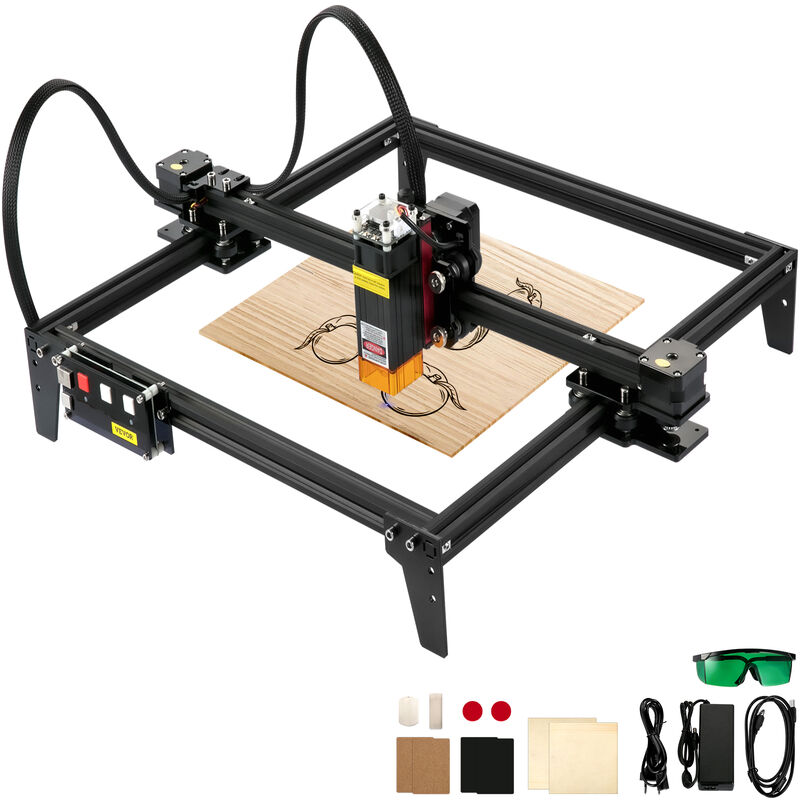 Máquina de grabado láser CNC de 40 W, área de grabado 410x400 mm