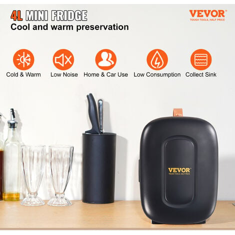 VEVOR VEVOR Mini Frigorífico Cosmético 4 L 6 Latas de 330ml Mini