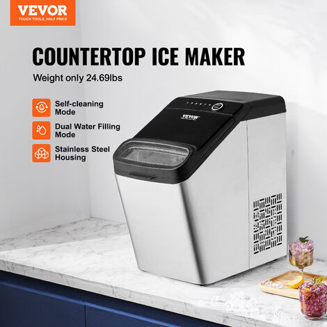 VEVOR Maquina De Hielo Para Hacer Cubitos De Hielo 68kg/24h