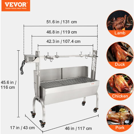 Asador Electrico Para Barbacoa Parrilla De Carbon Cerdo Cordero