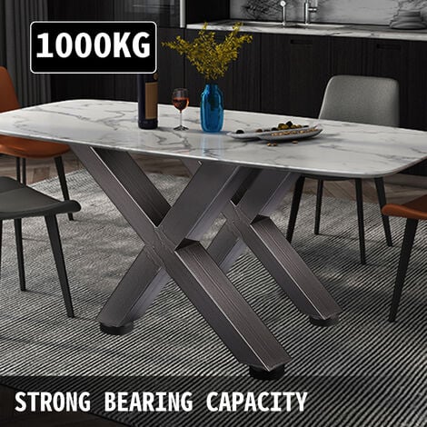 Patas de mesa de comedor de metal para muebles hechos a mano. Patas de mesa  de cocina industrial. Patas de escritorio modernas y resistentes. Patas en  forma de X para una mesa