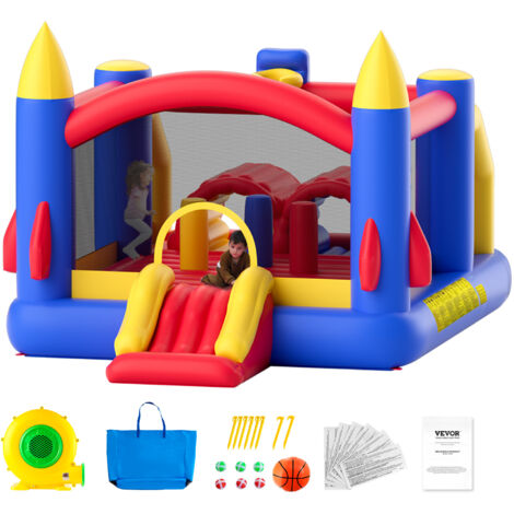 VEVOR Castillo Hinchable Estructura Inflable con Soplador Tobogán - Main Image