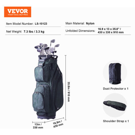 Soporte Organizador De Bolsas Y Accesorios De Golf Garaje Negro Diseño De La Tela | Envío gratis