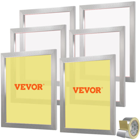 VEVOR 6 Marcos de Serigrafía de Aluminio Kit de Serigrafía 50,8x61 cm