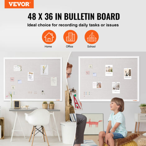 Hahafelt Tablón De Anuncios De Tela De Lino De 91 X 61 Cm Para Paredes, Sin Marco, Tablero De Avisos Para Oficina, Hogar, Cocina, Fácil De Instalar (marrón