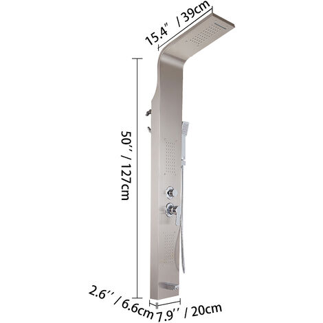 Lujo y comodidad con la columna de ducha termostática VICTORIA T-PLUS de Roca  columna A5A2J18C00