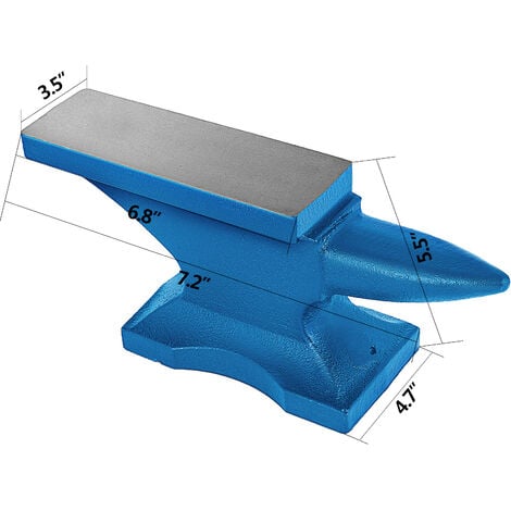 VEVOR Yunque de cuerno único de 100 libras de hierro fundido
