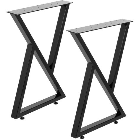  Patas de metal para mesa con forma trapezoidal de 28