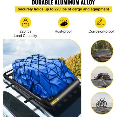Accesorios de coche universal de la baca de aleación de aluminio