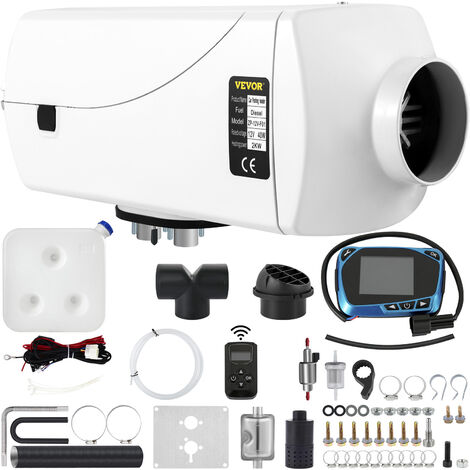 Calentador Coche de Aire Diesel 12V 5kW Consumo 0,16-0,52L/h