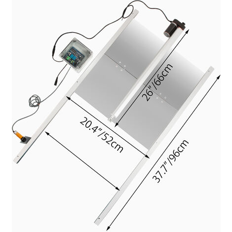 VEVOR VEVOR Kit de Abridor de Puerta de Gallinero 32 x 30cm Puerta  Automática para Gallinero con Temporizador de Abridor de Puerta de Gallinero  de Sensor