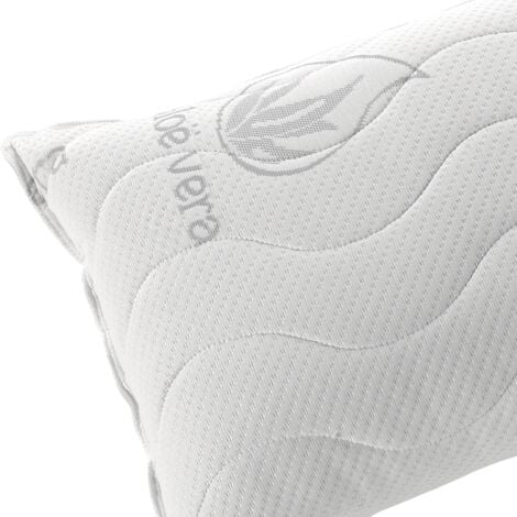 Almohada Aloe Vera de copos de viscoelástica pack 2 unidades de 75 cm